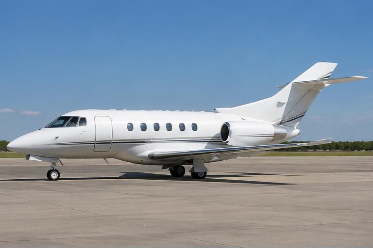 המחשה של מטוס מנהלים — Hawker 800XP